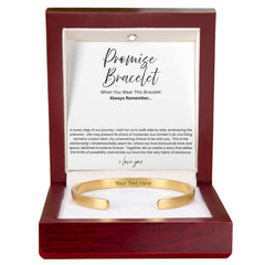 Promise Bracelet For Him - Boyfriend Gift - Say it without saying it.