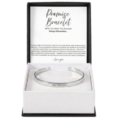 Promise Bracelet For Him - Boyfriend Gift - Say it without saying it.