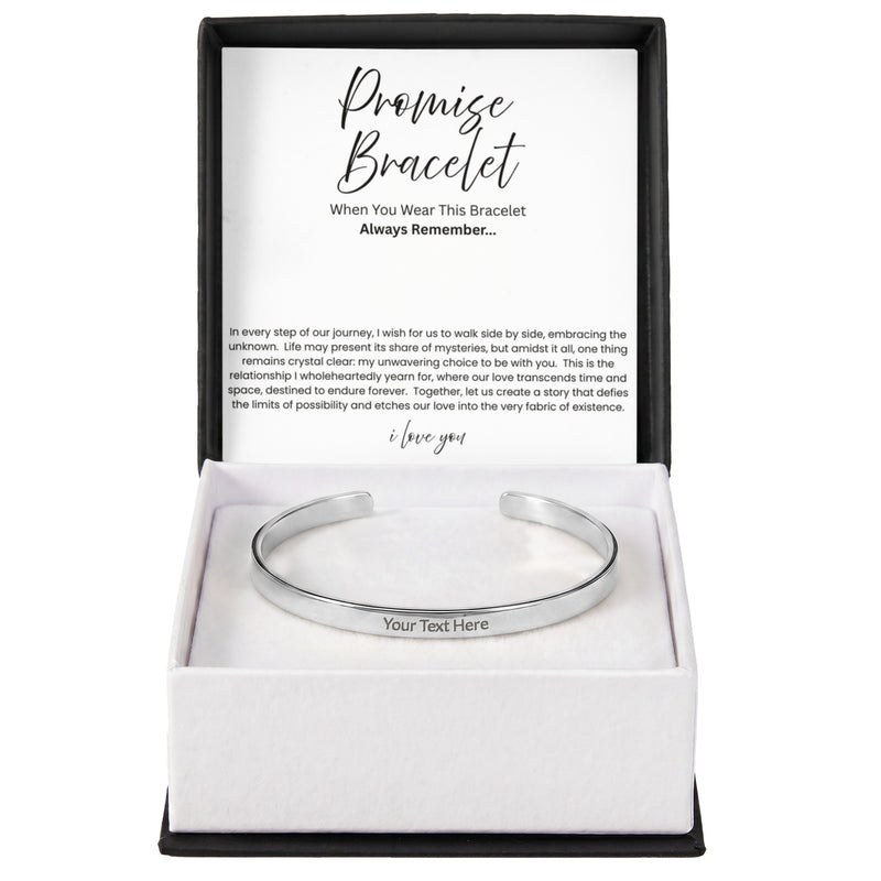 Promise Bracelet For Him - Boyfriend Gift - Say it without saying it.