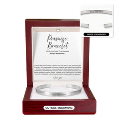 Promise Bracelet For Him - Boyfriend Gift - Say it without saying it.
