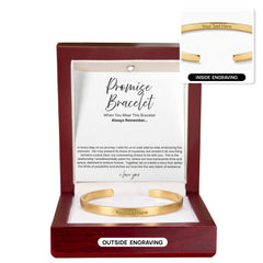 Promise Bracelet For Him - Boyfriend Gift - Say it without saying it.