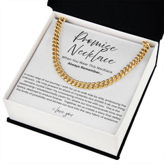 Promise Necklace For Him - Boyfriend Gift - Say it without saying it.