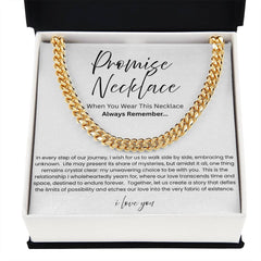 Promise Necklace For Him - Boyfriend Gift - Say it without saying it.