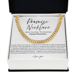 Promise Necklace For Him - Boyfriend Gift - Say it without saying it.