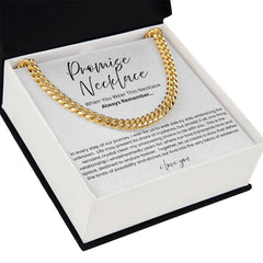 Promise Necklace For Him - Boyfriend Gift - Say it without saying it.