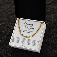 Promise Necklace - Cuban Link Chain