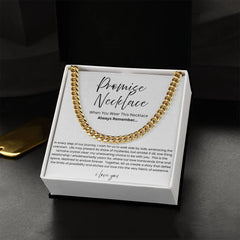 Promise Necklace For Him - Boyfriend Gift - Say it without saying it.