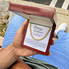Promise Necklace For Him - Boyfriend Gift - Say it without saying it.