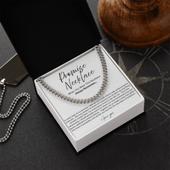 Promise Necklace - Cuban Link Chain