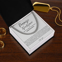 Promise Necklace For Him - Boyfriend Gift - Say it without saying it.