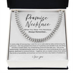 Promise Necklace For Him - Boyfriend Gift - Say it without saying it.