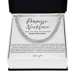 Promise Necklace For Him - Boyfriend Gift - Say it without saying it.