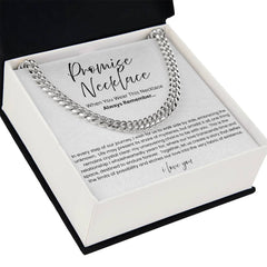 Promise Necklace For Him - Boyfriend Gift - Say it without saying it.