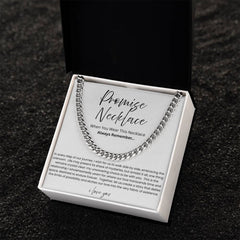 Promise Necklace For Him - Boyfriend Gift - Say it without saying it.