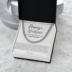 Promise Necklace For Him - Boyfriend Gift - Say it without saying it.