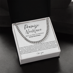 Promise Necklace - Cuban Link Chain