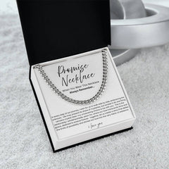Promise Necklace For Him - Boyfriend Gift - Say it without saying it.