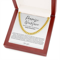 Promise Necklace For Him - Boyfriend Gift - Say it without saying it.