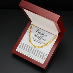 Promise Necklace For Him - Boyfriend Gift - Say it without saying it.