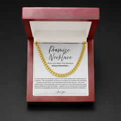 Promise Necklace For Him - Boyfriend Gift - Say it without saying it.