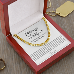 Promise Necklace - Cuban Link Chain