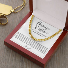 Promise Necklace For Him - Boyfriend Gift - Say it without saying it.