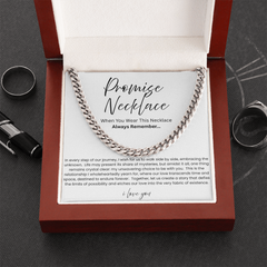 Promise Necklace - Cuban Link Chain
