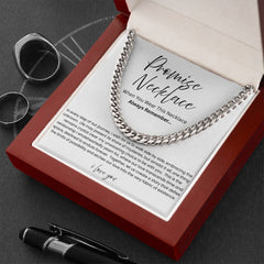 Promise Necklace For Him - Boyfriend Gift - Say it without saying it.