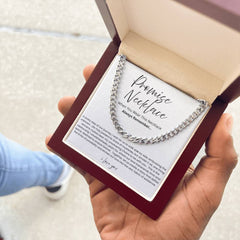 Promise Necklace For Him - Boyfriend Gift - Say it without saying it.