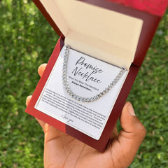 Promise Necklace For Him - Boyfriend Gift - Say it without saying it.