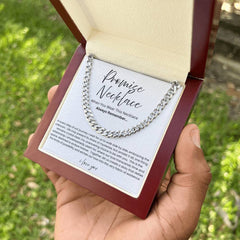 Promise Necklace For Him - Boyfriend Gift - Say it without saying it.