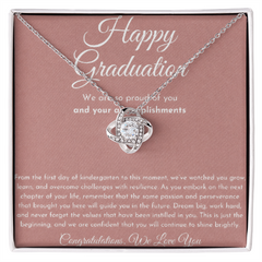 Graduation Love Knot Necklace