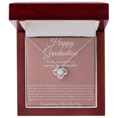 Graduation Love Knot Necklace